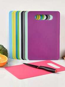 3pcs Kitchen Plastic Cutting Boards, Soft Cutting Mats, 100% Non-Slip Chopping Boards For Meat And Vegetables, Dishwasher - Multicolor - View 2