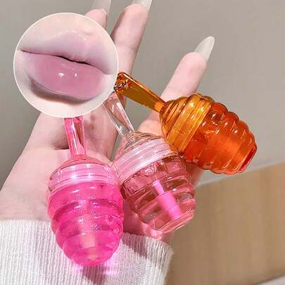 可爱唇彩钥匙扣 - 滋润保湿，抚平唇纹，丰盈水润双唇，便携可爱设计，完美生日情人节礼物，派对必备