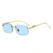 1 pieza Gafas de moda con marco cuadrado, adecuadas para viajar, turismo, fotografía, fiestas, conducir - Multicolor - Ver 6