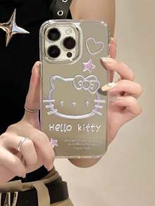 SANRIO Ốp điện thoại hình mèo con lấp lánh, tương thích với iPhone 15 Pro Max, 13, 16, 14 Pro Max, ốp bảo vệ cao cấp dành cho nữ. - Nhiều màu - Xem 2