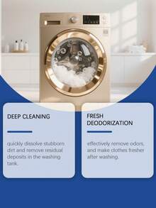 Washing Machine Cleaner, Removes Limescale, Dirt And Odor For Front Load And Top Load Automatic Washing Machines - Liquid - View 8