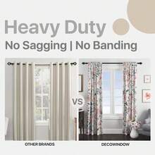 1 Thanh treo rèm chịu lực cao, có thể điều chỉnh, phù hợp với cửa sổ từ 36 - 148 inch, có đầu trang trí hình nón, bộ thanh treo rèm màu đen kèm giá đỡ, thích hợp cho rèm cửa sổ và phòng tắm, trang trí nhà cửa, rèm phòng ngủ, đường kính thanh treo rèm 1 inch. - Hình nón - Màu đen - Xem 10