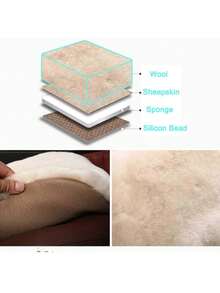 1 chiếc đệm ghế trước xe hơi bằng vải nhung, trang trí nội thất xe hơi đa năng. - Đệm tóc - Xem 7