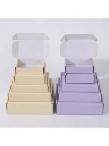 1pc Macaron Color Gift Box, Rectangular Or Square Shape, Suitable For Holiday Gifts, Birthday Gifts, Packaging/Shipping/Apparel Packaging, Storage Box - Multicolor - View 5