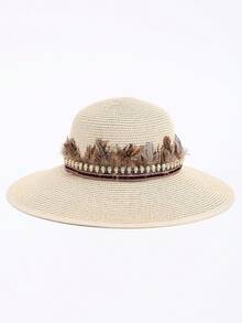 1pc Women's Bohemian Wax Rope Hollow Hand-Woven Decorative Dress Belt Summer, School - A - View 11