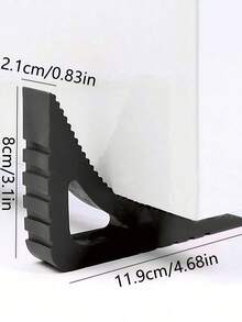 1 pieza Tope de puerta triangular reutilizable anti-colisión para el hogar y la oficina - Multicolor - Ver 3