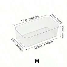 Drawer Desktop Cosmetic Storage Box, Combination Transparent Plastic Drawer Storage Box, Transparent Vanity Cabinet Storage Box, Exquisite Storage Box, Desk Drawer Partition Storage Box, Suitable For Makeup, Jewelry, Kitchen, Bedroom, Bathroom, Office Trinkets, Christmas Holiday Gift - A - View 15