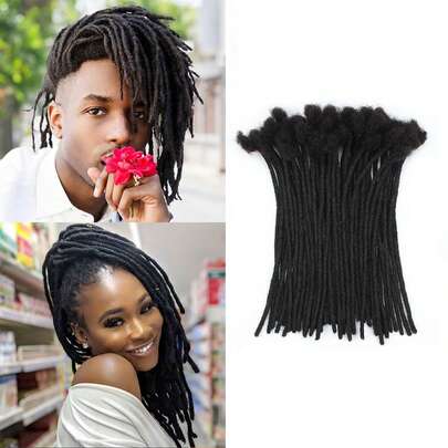 10/12/14/16/18 Inch 10 Strands Locs Extensions , Dreadlock Extensions For Men/Women, Can Be Soft Dreads Extensions