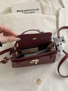 A Sophisticated And Stylish Multi-Purpose Minimalist-Style Bag In A Chic Design, Featuring A New 2026 Model And An Elegant Style, Suitable For Women And Featuring A Cross-Body Design. - Red - View 12