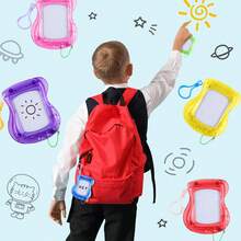 Mini Magnetic Drawing Board For Kids, Portable Small Magnetic Doodle Pad Set With Backpack, Hook, Clip, Lightweight And Easy To Wipe Clean Sketching Board, Creative Educational Learning Toy To Develop Imagination And Hand-Eye Coordination, Suitable For Party Favors, Classroom Rewards, Carnival Prizes, Birthday Gifts, Holiday Small Gifts For Boys And Girls - Multicolor - View 9