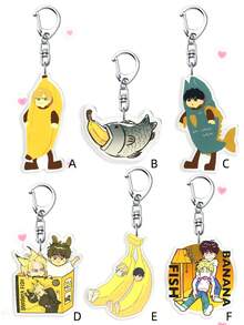 Bộ 1/6 móc khóa acrylic hình Banana Fish trong anime, thích hợp để gắn vào túi xách và chìa khóa, phụ kiện cosplay, móc chìa khóa xe hơi, mặt dây chuyền ba lô, phụ kiện túi xách, quà tặng sáng tạo lấy cảm hứng từ anime. Món quà tuyệt vời nhất dành cho người hâm mộ, gia đình và bạn bè. Quà tặng cho mẹ, cha, lễ tốt nghiệp và giáo viên. - Nhiều màu - Xem 3