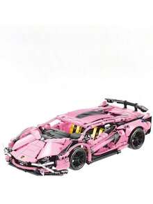 1259pcs Gold-Plated Bull Technology Supercar Building Blocks Model, A Perfect Holiday Gift (Halloween/Thanksgiving/Christmas) For Men Who Dream Of Owning A Sports Car - Multicolor - View 13