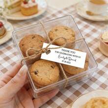 Customized Wedding Gift Tags, Heart-Shaped Hollow Personalized Thank You Tags, Souvenirs Heart-Shaped Hole Hang Tags, Personalized Labels, Birthday Gifts, Party Decorations, Bridal Shower & Wedding Favors, Gift Ideas, Anniversary - Gift Labels - View 2