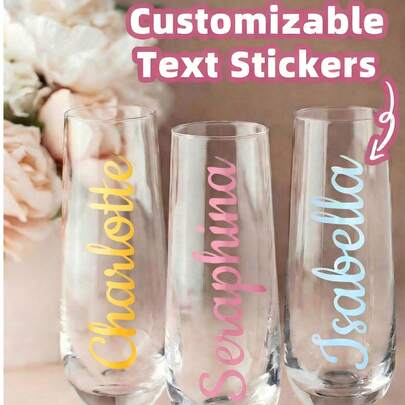 1-10 Nhãn Tên Cá Nhân Hóa, Nhãn Dán Tên Chống Thấm Nước, Nhãn Dán Chữ Tùy Chỉnh, Nhãn Dán Ngày Tháng, Nhãn Dán Tên Viết Tay Thủ Công Dùng Cho Quà Tặng Tự Làm, Trang Trí Đám Cưới và Gói Quà, Nhãn Dán Tên Tùy Chỉnh Cho Vật Dụng Cá Nhân, Bóng Bay, Ly Rượu, Cuộn Giấy, Trang Trí Quà Tặng, Hộp Cầu Hôn Phù Dâu, Quà Tặng Đám Cưới, Đa Chức Năng, Trong Suốt, Có Thể Tùy Chỉnh, Keo Dính Mạnh, Tinh Tế, Phong Cách, Chất Lượng Cao, Nhiều Màu Sắc, Hiện Đại, Độc Đáo, Đồ Thủ Công Tùy Chỉnh Cho Các Vật Dụng Cần Thiết Cho Đám Cưới