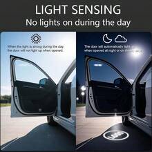 2Pcs LED Car Door Welcome Light,HD Projector Lamp For Most Vehicles,Car Accessories - For.d - View 5