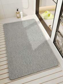 1pc Quick Dry Shower Mat, Comfortable Bath Mat, Solid Color Hollow Circular Shower Mat In Deep Gray, Black, White, Suitable For Textured Surface, Easy To Clean Shower Floor Mat, Dust-Proof, Mud-Proof, Dirt-Resistant, Water-Repellent Shower Mat, Non-Deformation After Long-Term Use, 1cm Thickness, Bathroom Mat With Drainage Holes, Fast Drying PVC Shower Mat Suitable For Humid Areas, Shower Rooms, Waterproof And Easy To Clean, Suitable For Entryway, Front Door Foot Mat - A - View 2