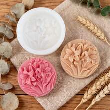 3D Floral Silicone Soap Molds - Flower & Plant Candle Moulds For DIY Soap Making, Aromatherapy Candles, Wax Melts, Resin Crafts | Botanical Garden Pattern Soap Molds For Handmade Gifts - Flower - View 9