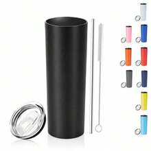 Skinny Stainless Steel  20 Oz Smooth Powder Coating - 灰色 - 查看 2
