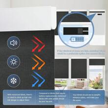 Motorized Blinds With Remote, [Free Solar Panels] Cordless Smart Blinds With Valance Cover, Blackout Electric Blinds With Remote Control, Automatic Roller Shades For Windows - Black - View 2