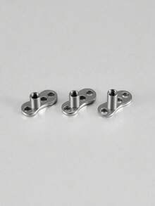 1PC G23 Titanium Surface Piercing Double Threaded Dermal Anchor Internal Threaded Micro Dermal Base Bar Jewelry Accessory - As Shown - View 9