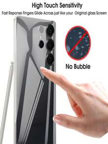 2 PCS Soft TPU Back Films Compatible With Samsung Galaxy S26 Ultra S25 Edge S25 S24 S23 S22 Ultra Plus FE HD Full Coverage Back Side Hydrogel Film Screen Protectors - 2 Pieces - View 4