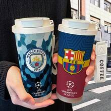 2026 FIFA 世界盃皇家馬德里隊徽保溫杯，520ml 316不鏽鋼便攜咖啡杯，學生旅行水壺，球迷周邊車用馬克杯，送給男性的創意禮物，俱樂部紀念款 - 彩色 - 查看 7