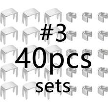 [40 Zipper Stops Replacement Kit] A Set Of 40 Bottom Stops For Zipper Sliders, Used For Replacing Closed Zippers On Bags, Jackets, And Coats. - 40pcs Top Retainer - View 1