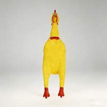 1个尖叫鸡玩具，减压玩具，会发出奇怪的尖叫声，适合恶作剧和派对游戏 - 彩色 - 查看 5