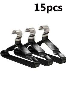 Velvet Hangers - Non-Slip Clothes Hangers - Suit Hangers With 360 Degree Rotatable Hook - Heavy Duty Coat Hangers - Pants Hangers - Black - View 12