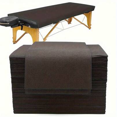 Vải không dệt màu đen, thích hợp cho spa và giường massage, sợi polyester dày dặn và thoáng khí, lý tưởng cho các thẩm mỹ viện và du lịch, hợp vệ sinh và bền bỉ, đa năng dùng hàng ngày và làm quà tặng, hoàn hảo cho Giáng sinh.