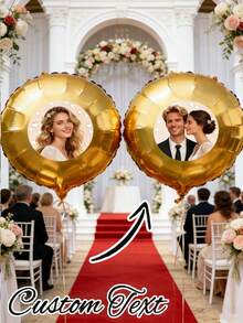 Customized Photo Balloons - Personalize Party Decorations With Your Own Photos, Suitable For Birthdays, Weddings, Graduations, Anniversaries - No Power Required, Easy To Set Up - Available In White, Pink, Gold, Black, Rose Gold And Other Colors - Perfect For Photos And Celebrations, Celebration Supplies, Holiday Design, Material, Celebration Decorations, Event Planning - Multicolor - View 1