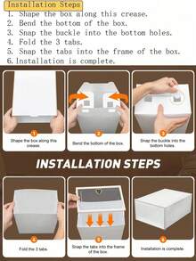6/12pcs Transparent Stackable Shoe Boxes Foldable Plastic Storage Containers For High Heels Sneakers Boots All Types Of Shoes Space Saving Organizer Entryway Bedroom Dorm Office Closet Shoe Rack Set Clear Display Dust Proof Protection - View 7