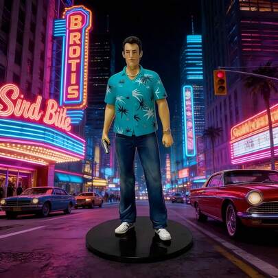 1pc Collectible PVC Figurine Statue - Variety Of Characters From The Video Game (Grand Theft Auto), Durable And Detailed Design, Suitable For Fans And Collectors, Anime Accessories | Vivid Character Design | Durable PVC Material, Fan Merchandise, Art Sculpture, High-Quality Model, Premium Collectible, Miniature Model, Pop Culture Enthusiast