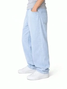 Premium Black Balloon Pants | Exclusive Visionaries Streetwear Baggy Jeans - Clara Premium - View 3