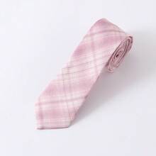 2pcs Children/Student School Uniform Tie, Bow Tie, Blue Crown Trophy Jacquard Shirt Accessories - Pink - View 4