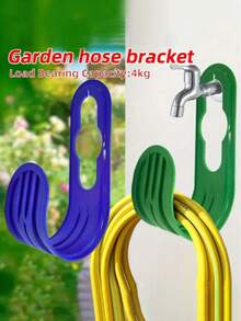 3pcs Wall Mounted Garden Hose Rack, Suitable For Garden Tools And Faucet Hooks, Easy Installation Space-Saving Wall Mount Design, Suitable For Garden And Yard - Hose Support - View 2