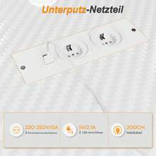 Devoko Skrivbord för hemmakontor - Vitt - Visa 5