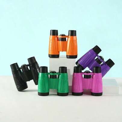 1pc/3pcs Colorful Binoculars, Portable Outdoor Binoculars, Suitable For Student Outdoor Exploration, Student Prizes