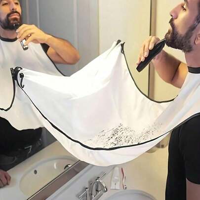 1pcs Premium Adjustable Beard Shaving Apron | Leak Proof, Stylish, Barber Grade For Men, Precision Shaves
