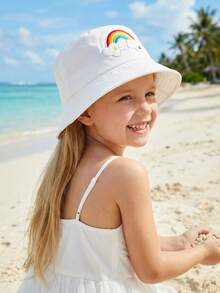 1pc Rainbow Horse Design Sun Hat, Cartoon Kids Cap, Foldable Lightweight Casual Hat For Children, Suitable For All Seasons - 1PC - View 8
