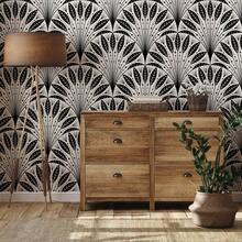 Geometric Feathers Pattern Wallpaper Home Decor Peel And Stick Wallpaper Colorful Background Wallpaper Removable Wallpaper Living Room Bedroom Wall Furniture Renovation Decorative Stickers 1 Roll 17.7" X 118.1" - RW653 - 查看 1
