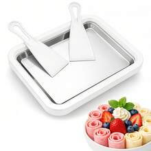 3-Piece DIY Ice Cream Maker Set - Perfect For Summer Parties - Crafted From 304 Stainless Steel, This Compact Yoghurt And Ice Cream Maker Is A Convenient Tool For Home Use - White - View 6