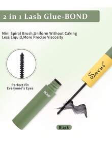 640pcs False Eyelashes Set, DIY Segmented False Lashes With Glue, Makeup Remover, Tweezers, Lightweight & Reusable, Large Capacity Personal Eyelash Kit, Soft & Natural, Create 3D Volumized Eye Makeup, Suitable For Home DIY, Travel, Daily Commute, Parties, Weddings - Black - View 6