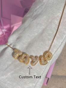 1. Dây chuyền mặt chữ cái đầu tiên sang trọng đính đá Cubic Zirconia 3D, mặt dây chuyền chữ cái đầu tiên MAMA cá nhân hóa, thời trang, co giãn, đơn giản, thường ngày, cá nhân hóa, một món quà độc đáo dành cho bạn gái, mẹ, gia đình, bạn bè, con gái nhân dịp kỷ niệm, Ngày Valentine, Ngày của Mẹ, sinh nhật, lễ tốt nghiệp, hoặc đeo hàng ngày. - Nhiều màu - Xem 1