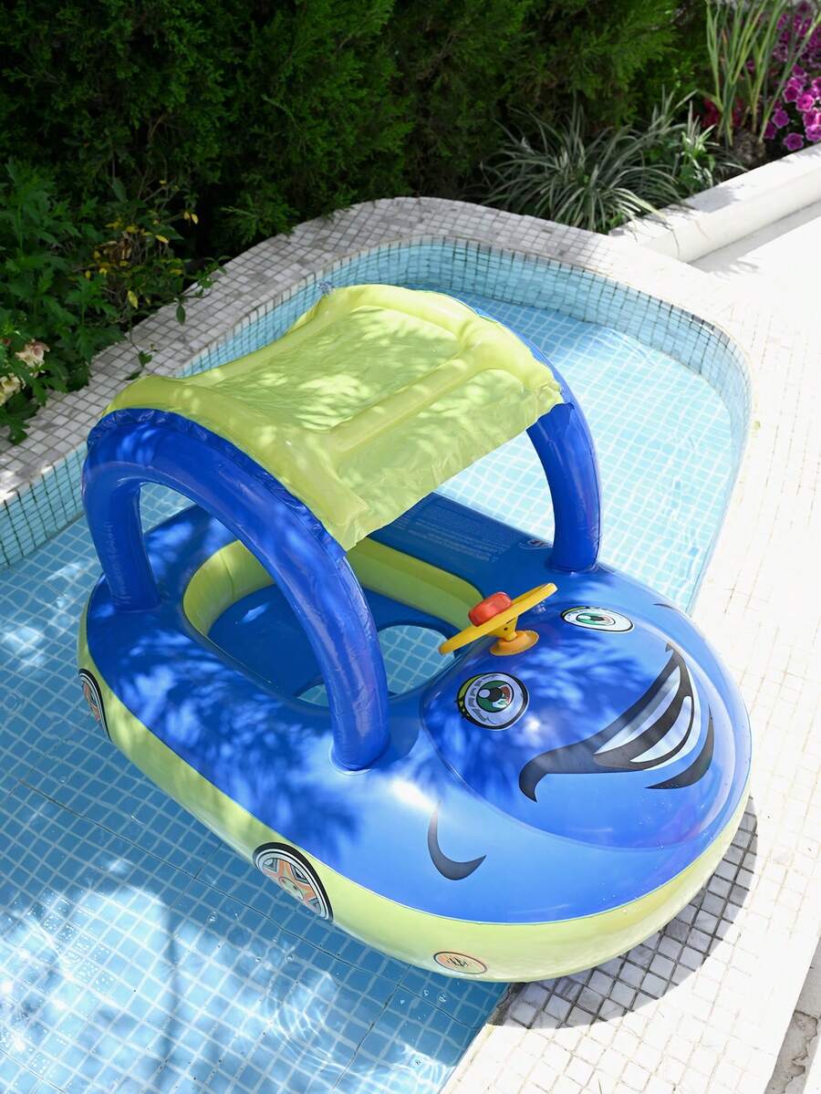 1 chiếc ghế phao bơi cho trẻ em, ghế phao bơi hình thuyền/tàu dễ thương, phao bơi hình thuyền/tàu cho trẻ học bơi, phao treo nách, phao bơi mùa hè.