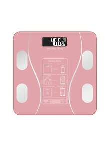 Báscula inteligente para medir la grasa corporal, báscula electrónica, equipada con pantalla de cristal templado con retroiluminación LED, recarga por USB, dispositivo preciso para medir la grasa corporal en el hogar y para el deporte, báscula electrónica para medir la grasa corporal - Tipo de Enchufe B USA (110-127V) - Ver 9