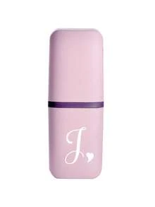 White Art Love Letter A-Z Portable Pink Toothbrush Case, Keeps Your Toothbrush Clean And Ready To Go Anywhere! Travel Toothbrush Holder - Multicolor - View 20