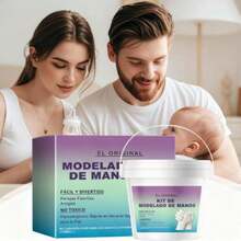 Manualidades DIY, kit para moldear manos en yeso, kit para moldear manos en familia: kit extragrande para moldear manos, perfecto para familias, idea de regalo única para la familia, ideal para padres, esposas y recuerdos conmemorativos. - A - Ver 6
