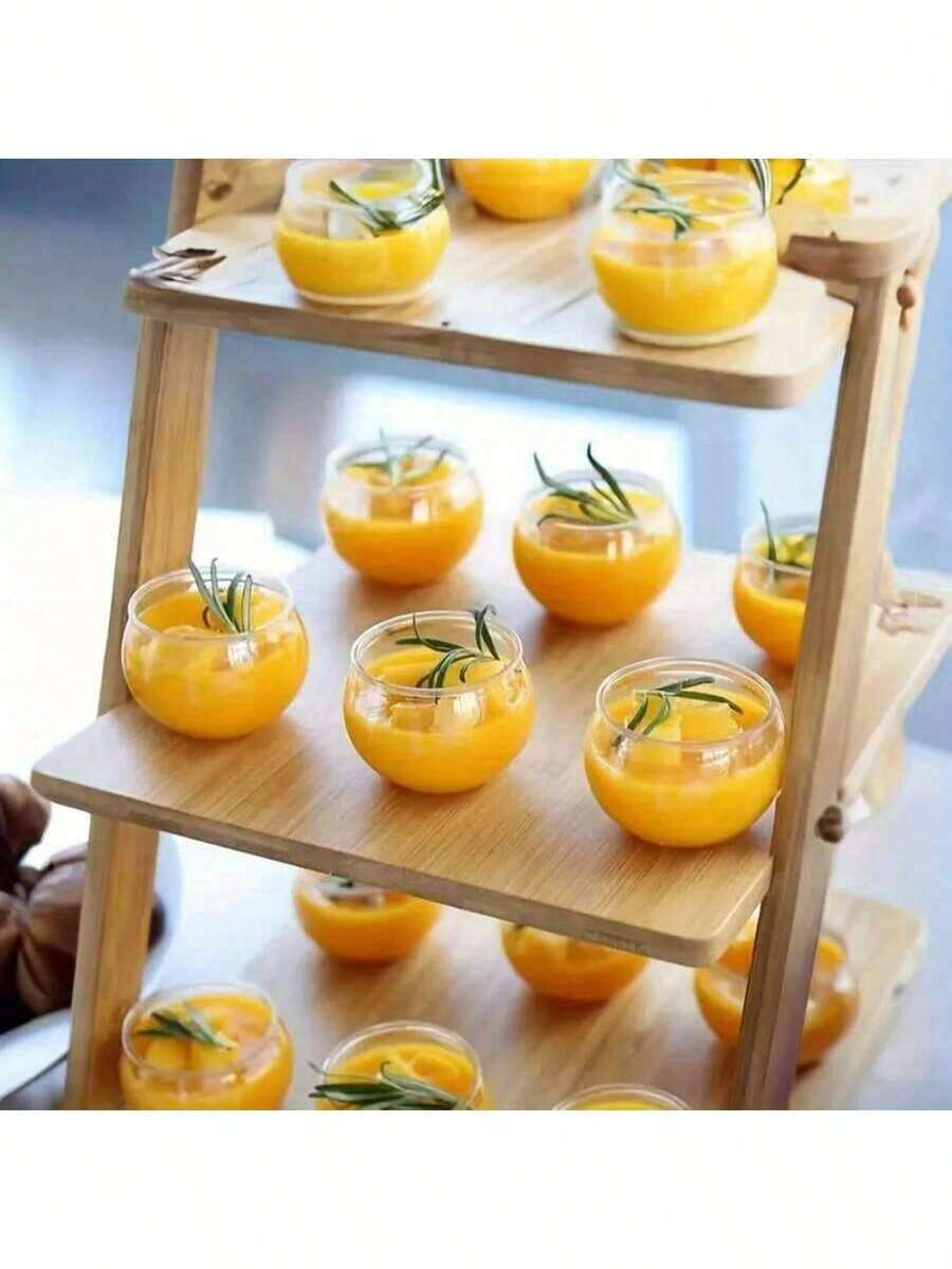 1/10pcs Transparent Mini Snow Flake Glass Cup, Mini Ice Cream Cup, Mousse Cup, Pudding Cup, Jelly Cup, Milkshake Cup - Ideal For Wedding, Family Gathering, Birthday, Christmas, Halloween Decor And Picnic - Multiple Styles - View 1