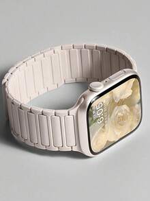 高级简约磁吸表带，适用于 38/40/41/42/44/45/46/49mm 表盘，兼容 Ultra/SE10/9/8/7/6/5/4/3/2/1 型号 - 星光 - View 2